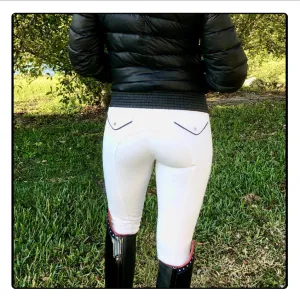 Perfection Show Breeches - White with White Seat