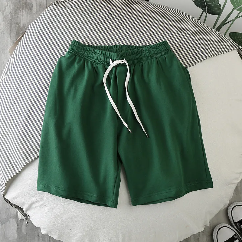 Plain Sports Shorts Summer Simple Soild Color Daily Shorts