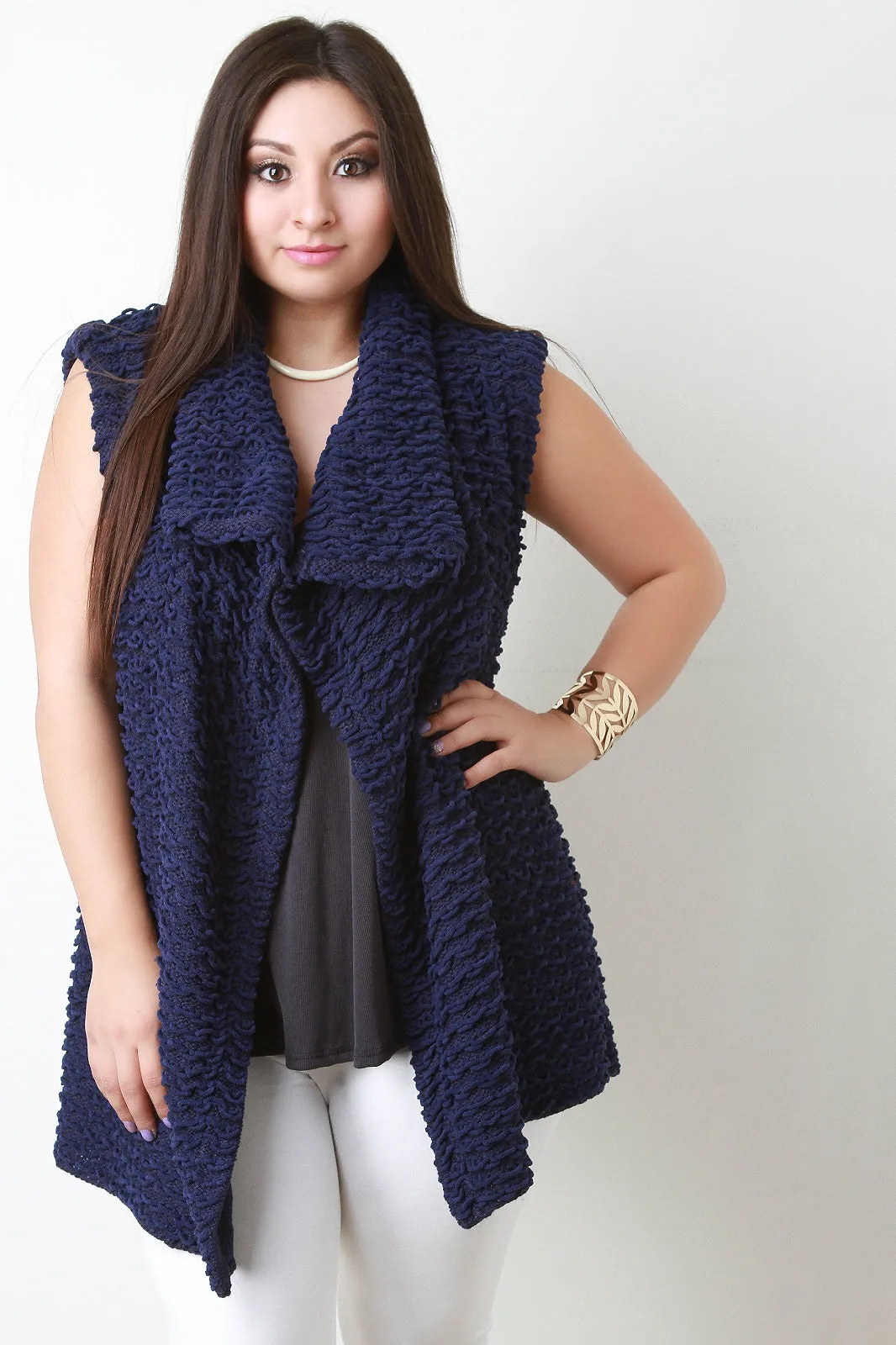 Pulled Knit Sweater Vest