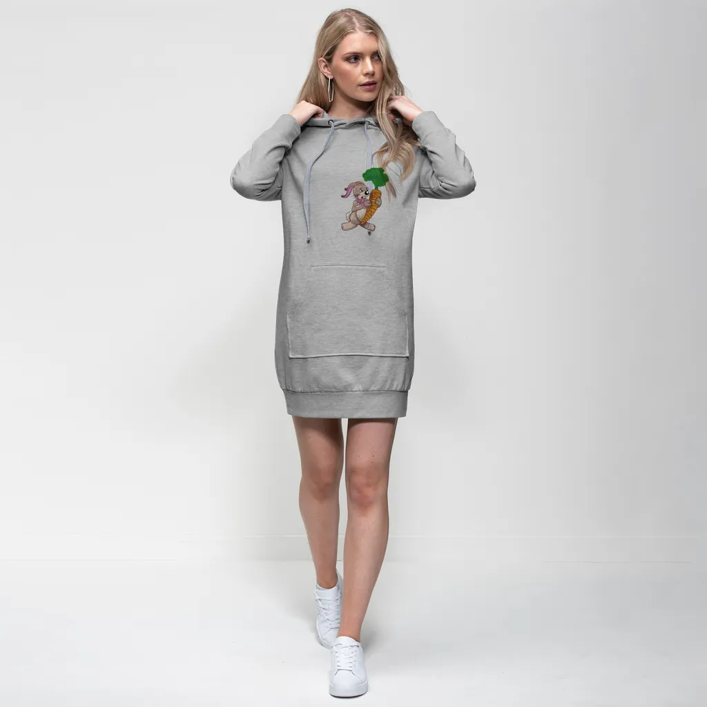 RabbitwithCarrot Premium Adult Hoodie Dress