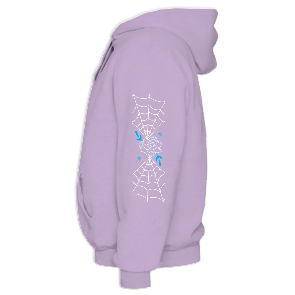 Retro Spooky Cat Vote Midweight Printed Sleeve Pullover Hoodie