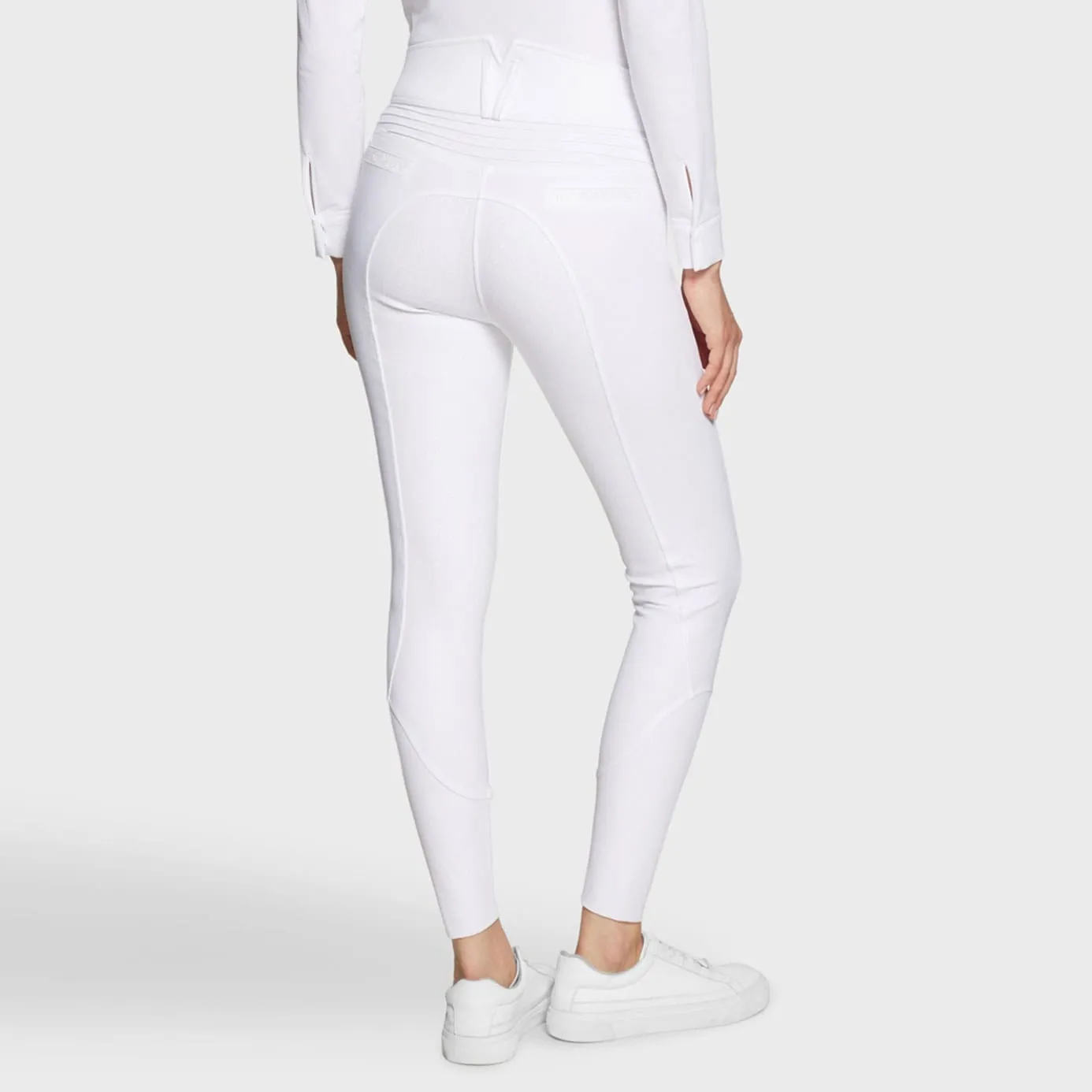 Samshield Claranova Crystal Fabric Full Grip Breeches - White