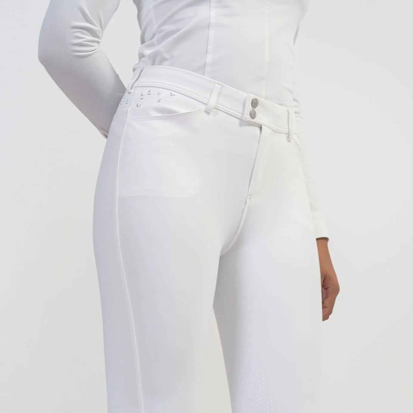 Samshield Jully Crystal Leaf Breeches - White