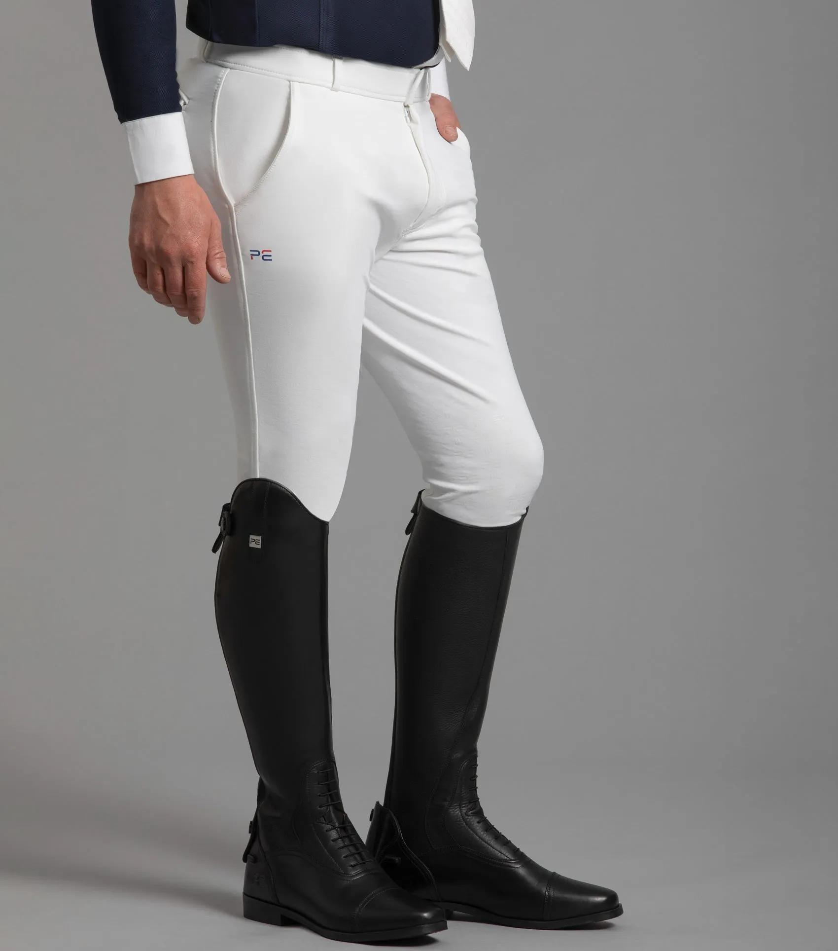 Santino Men's Gel Knee Competition Breeches White