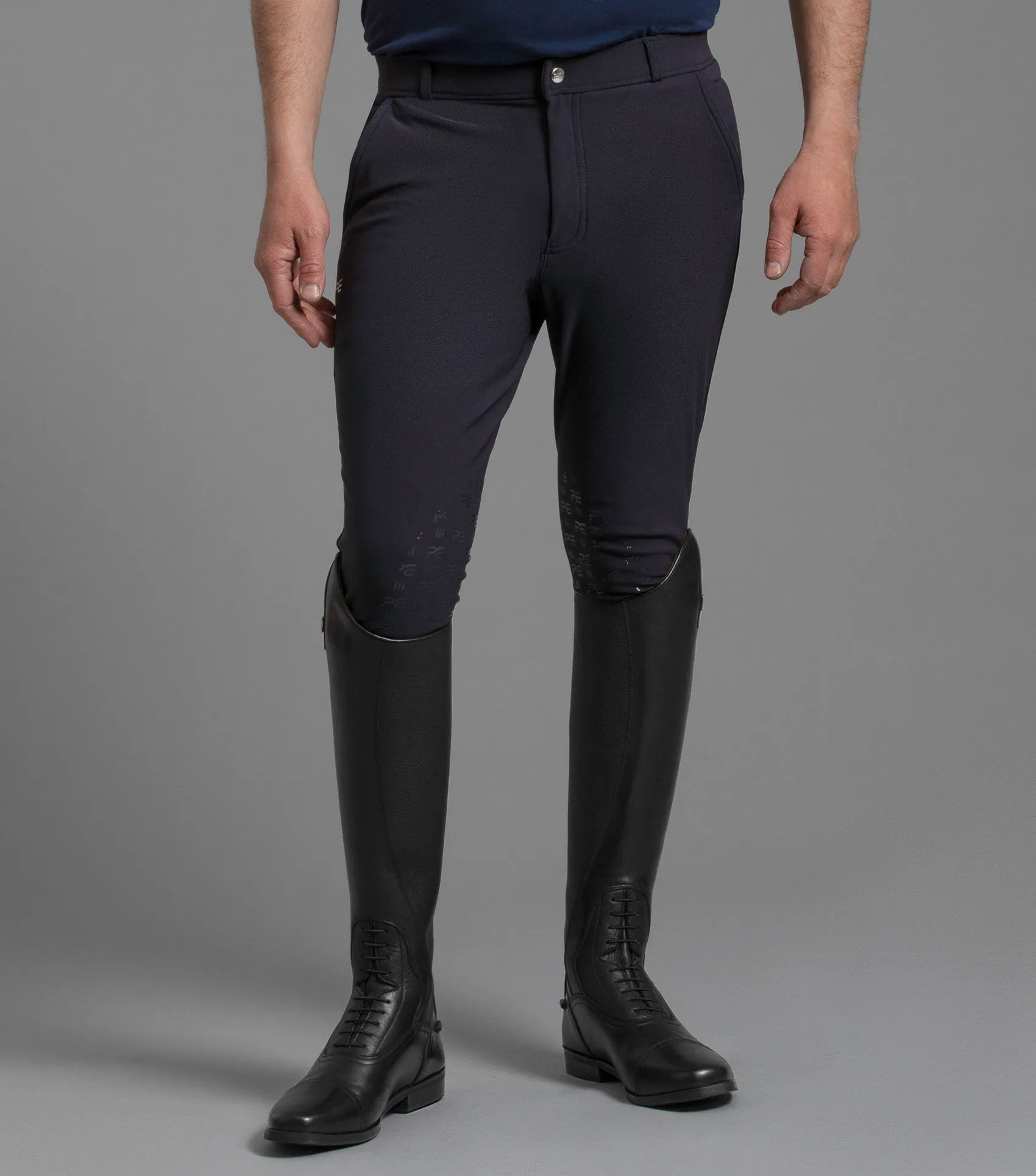 Santino Men's Gel Knee Riding Breeches Navy