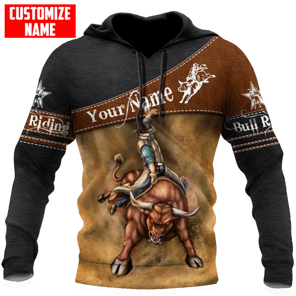 Shop Coolspod 3D Hoodie For Cowboy, Custom Bull Riding Hoodie For Men And Women, Rodeo Clothing