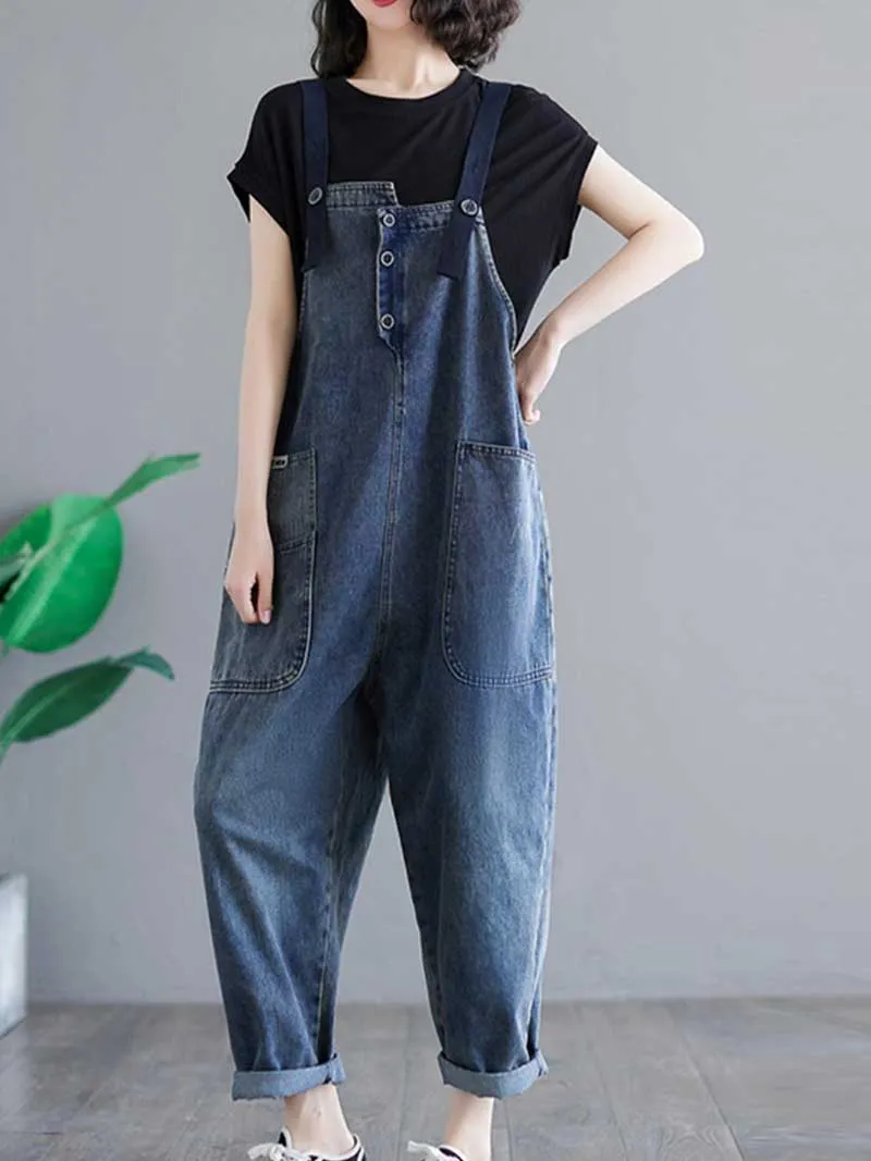 Story Teller Denim  Overall Dungarees