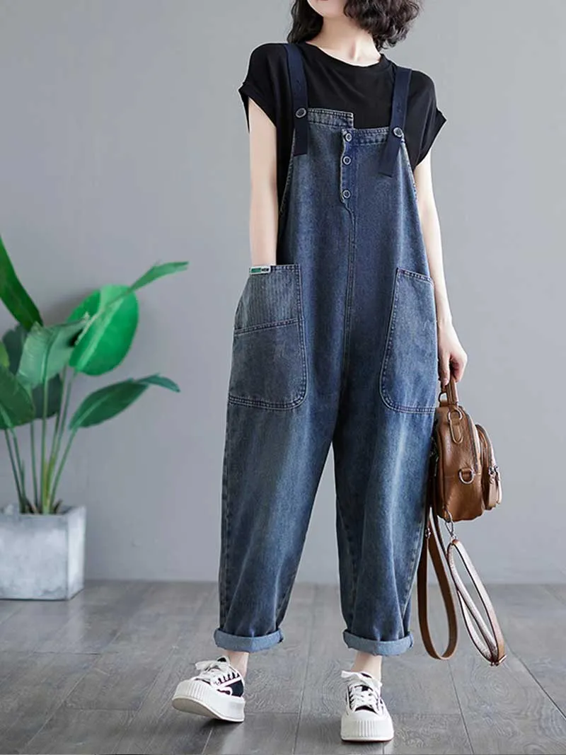 Story Teller Denim  Overall Dungarees