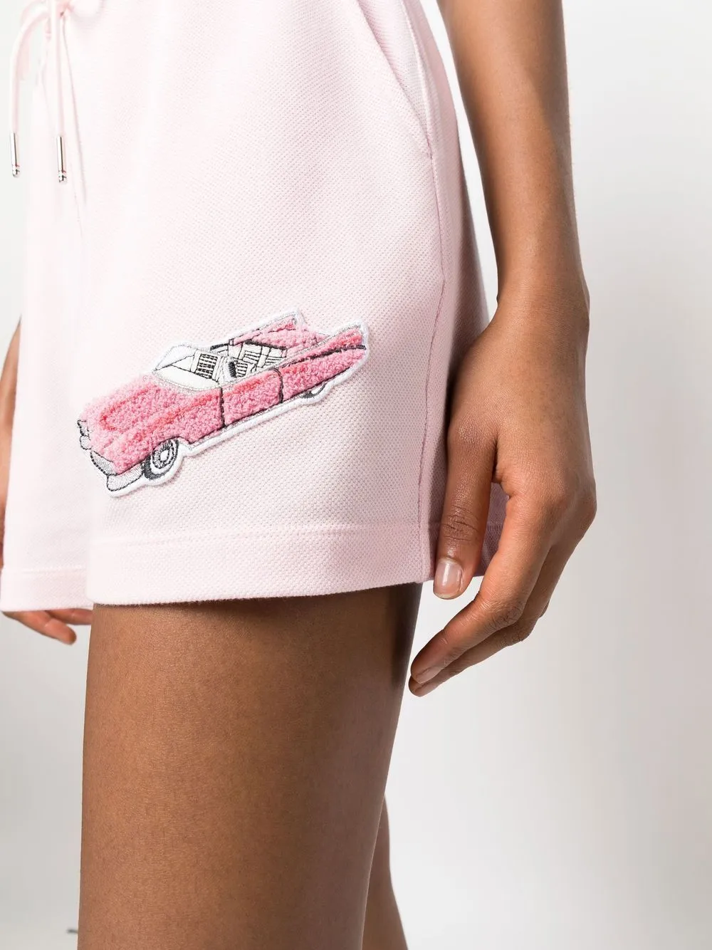 Summer Shorts With Car Embroidery