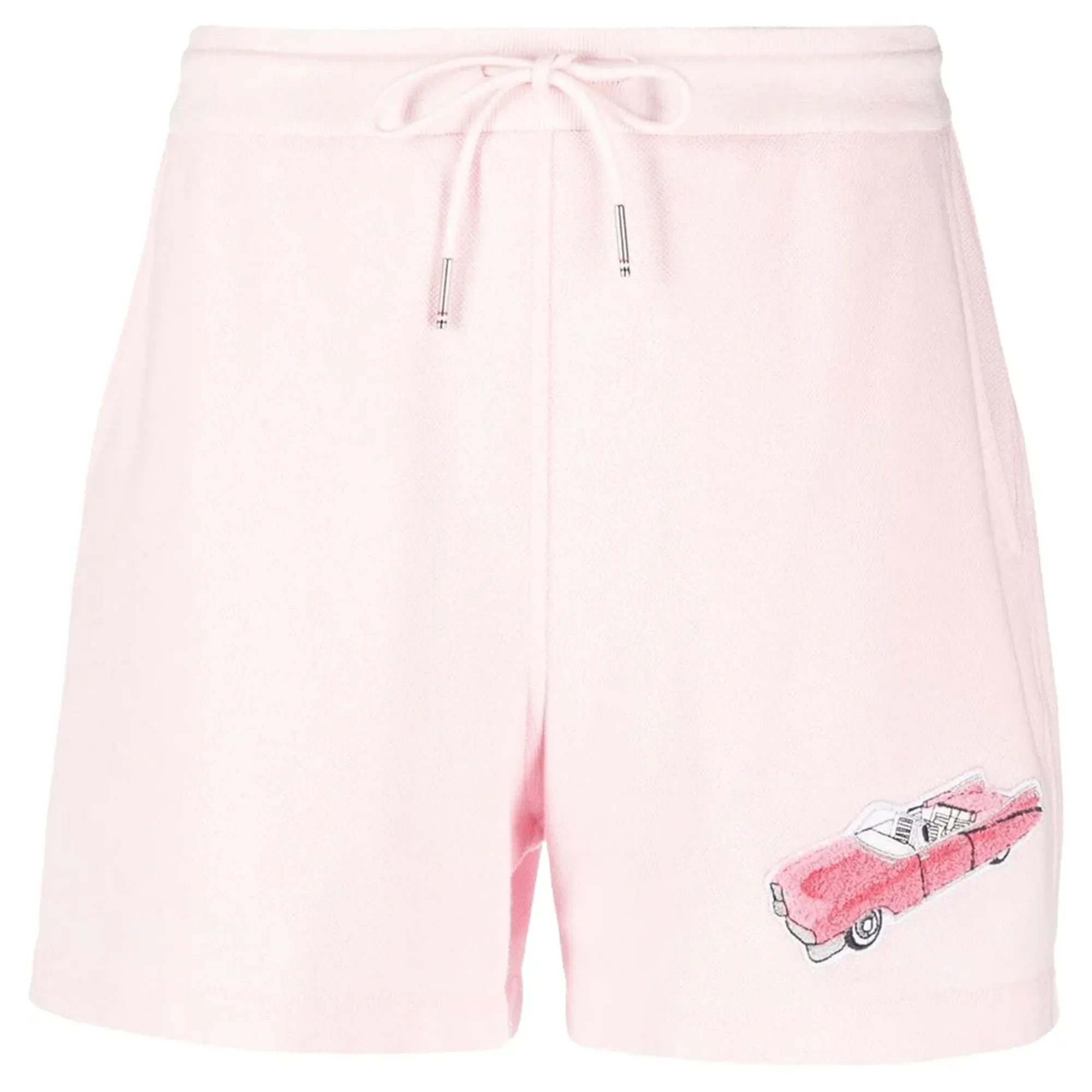 Summer Shorts With Car Embroidery