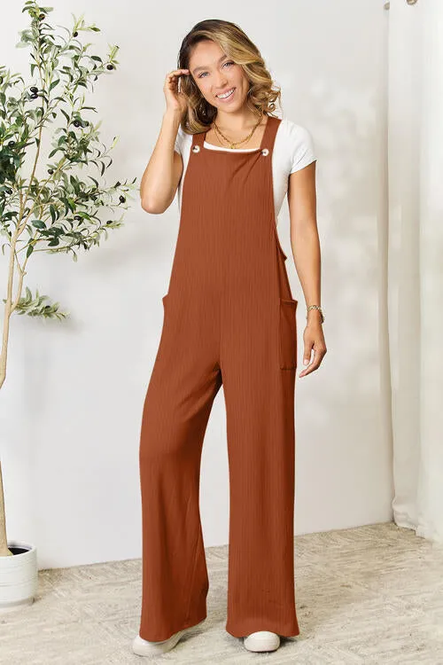 TEEK - Full Size Wide Strap Overalls