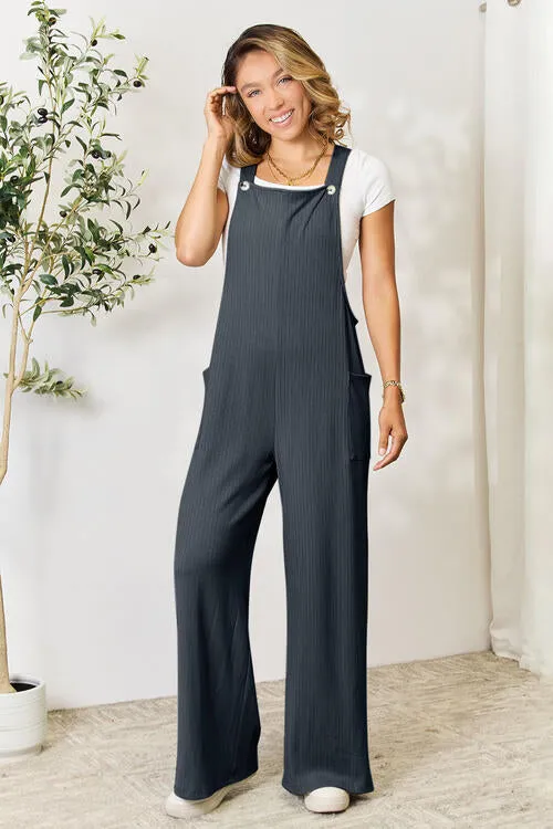 TEEK - Full Size Wide Strap Overalls