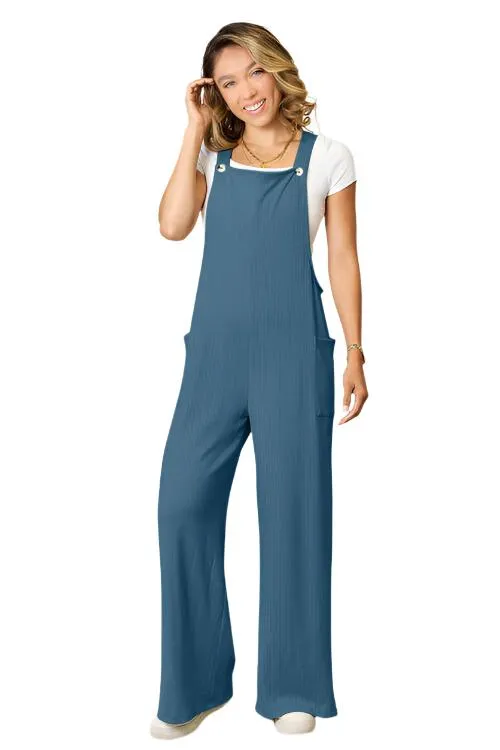 TEEK - Full Size Wide Strap Overalls