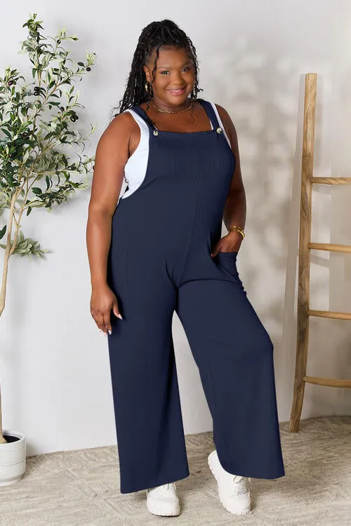 TEEK - Full Size Wide Strap Overalls