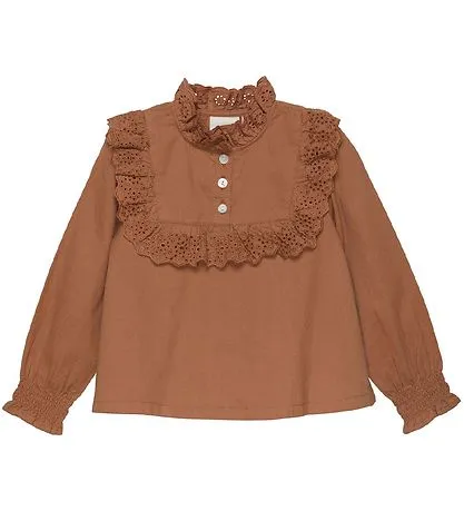 The Delani Long Sleeve Woven Blouse - KIDS