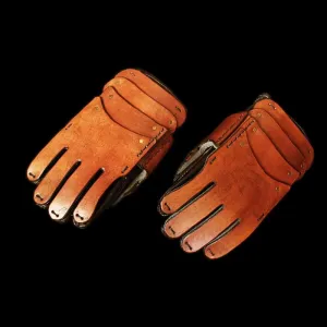 Thick Leather Reenactment Gauntlets