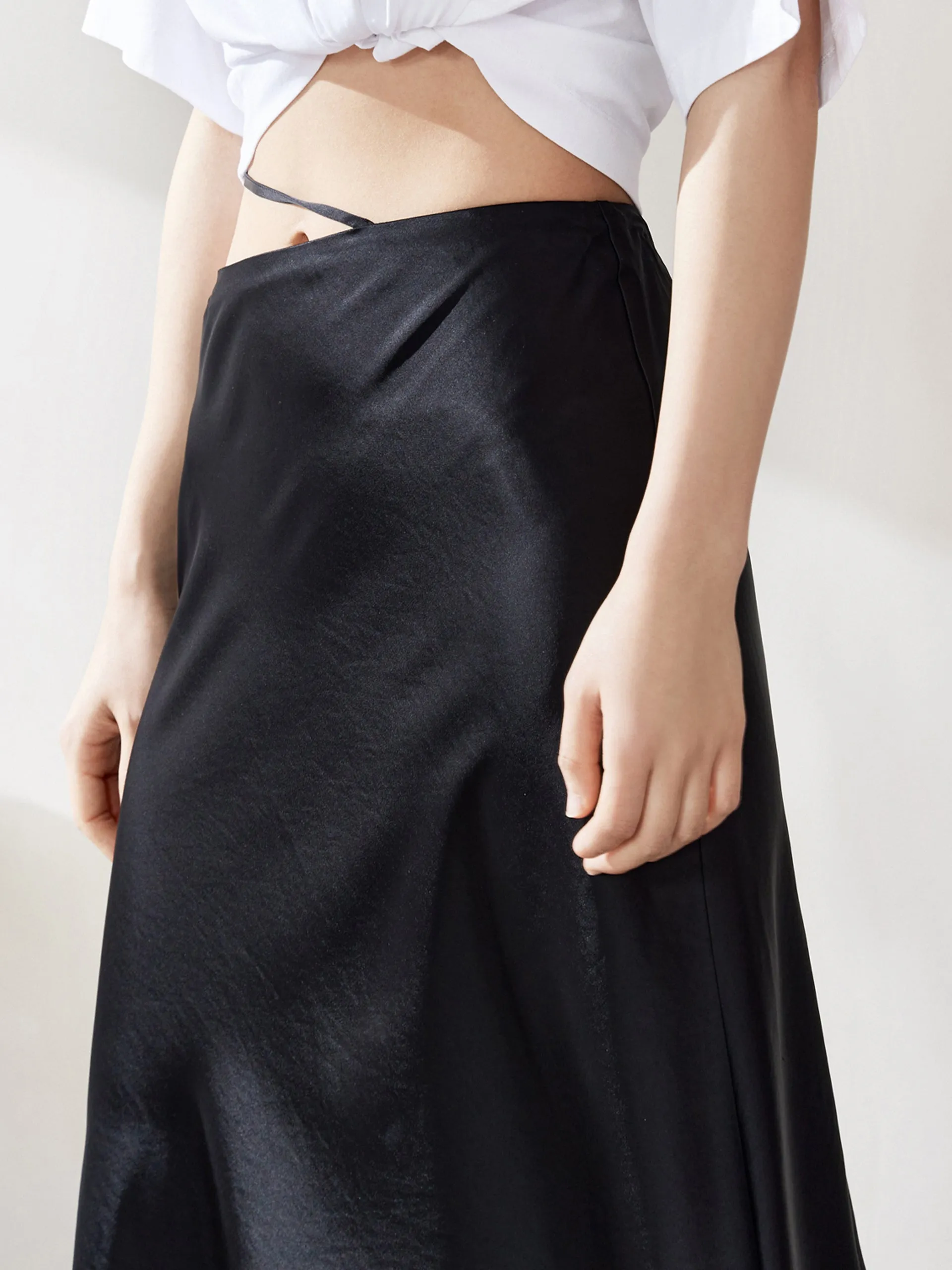 Triacetate Midi Skirt