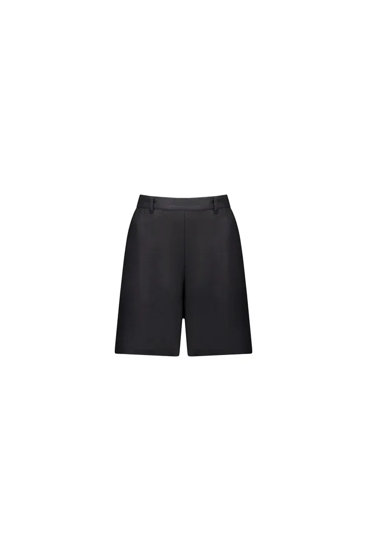 Vassali Black Linen Short