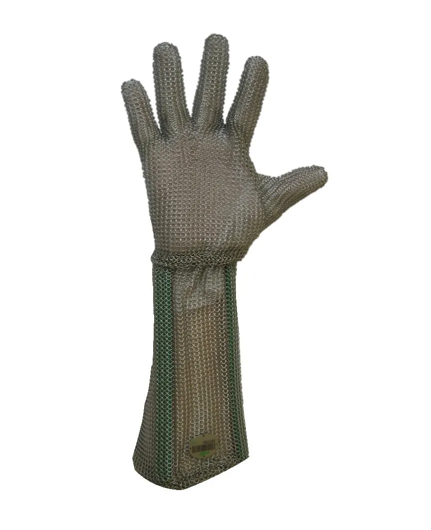 Whizard Stainless Steel Metal Mesh Cut Resistant Glove | 7.5" Wrist Protection