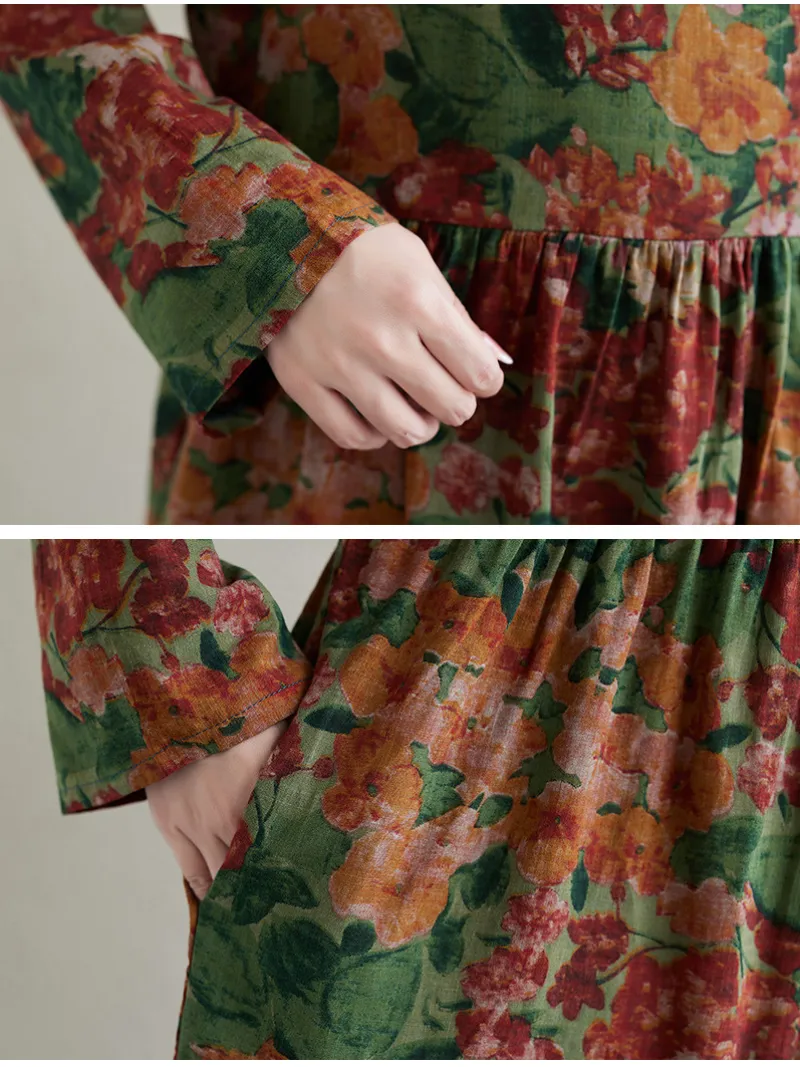 women's Printed Flower Smock Dress for the Wild at Heart