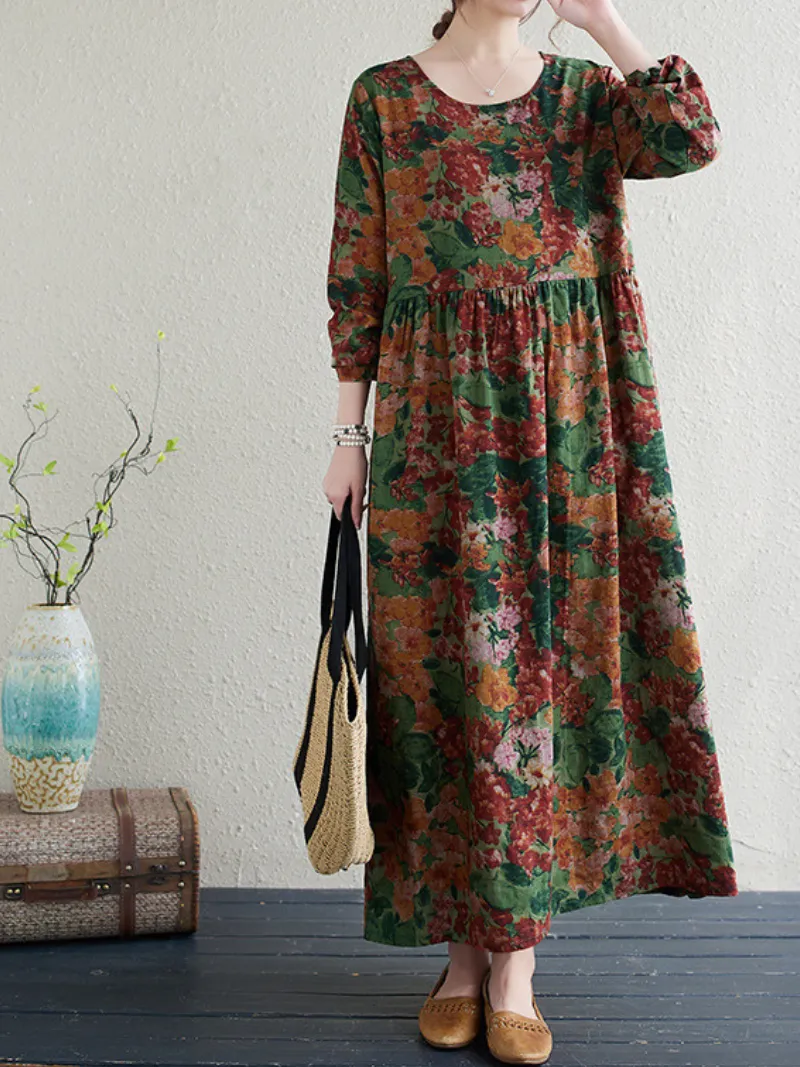 women's Printed Flower Smock Dress for the Wild at Heart