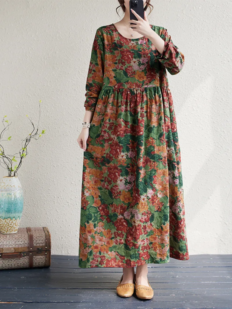 women's Printed Flower Smock Dress for the Wild at Heart