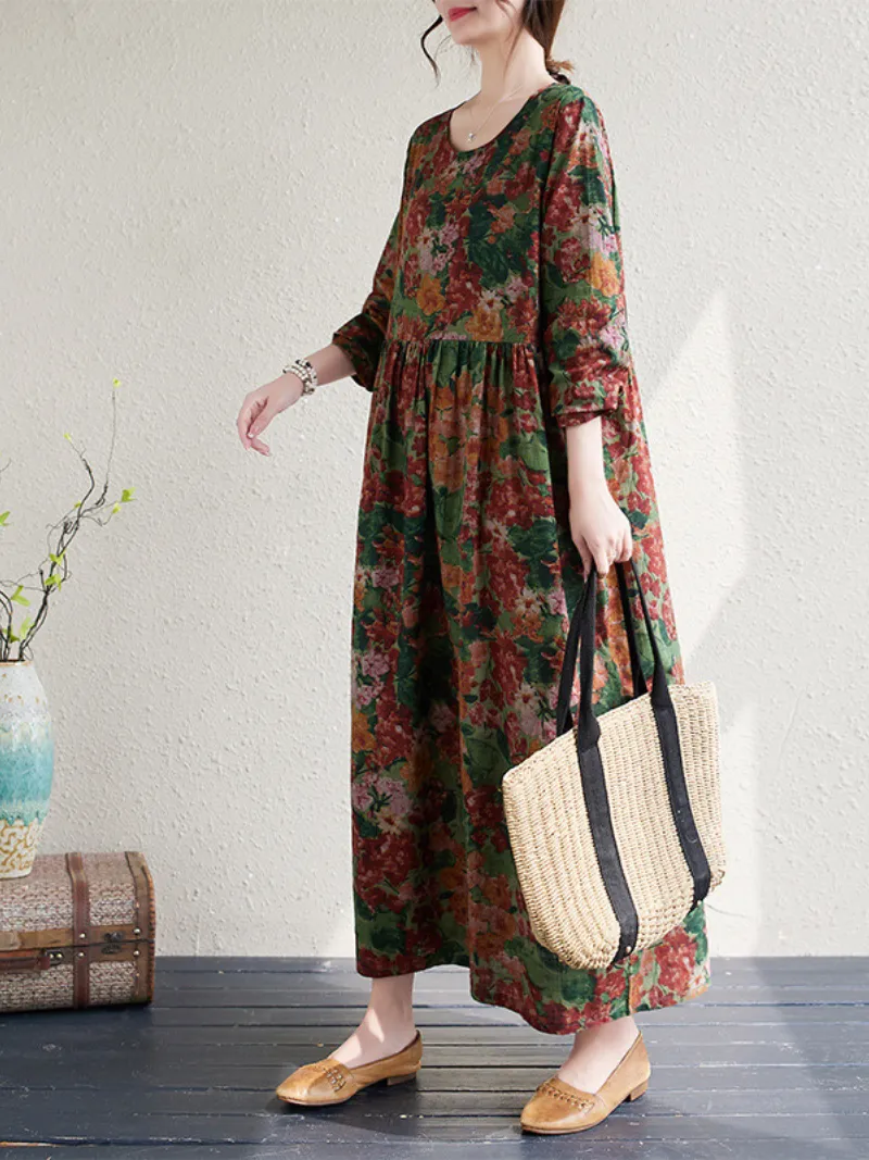 women's Printed Flower Smock Dress for the Wild at Heart