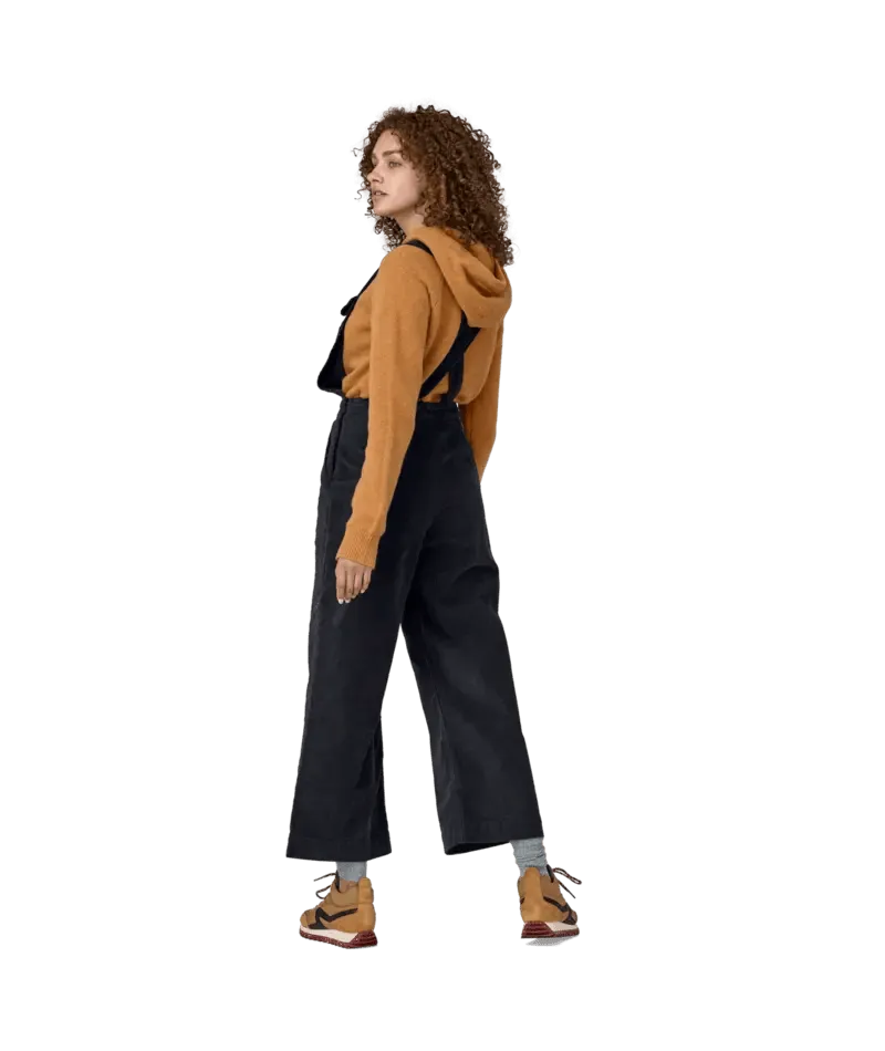 Women's Stand Up Cropped Corduroy Overalls