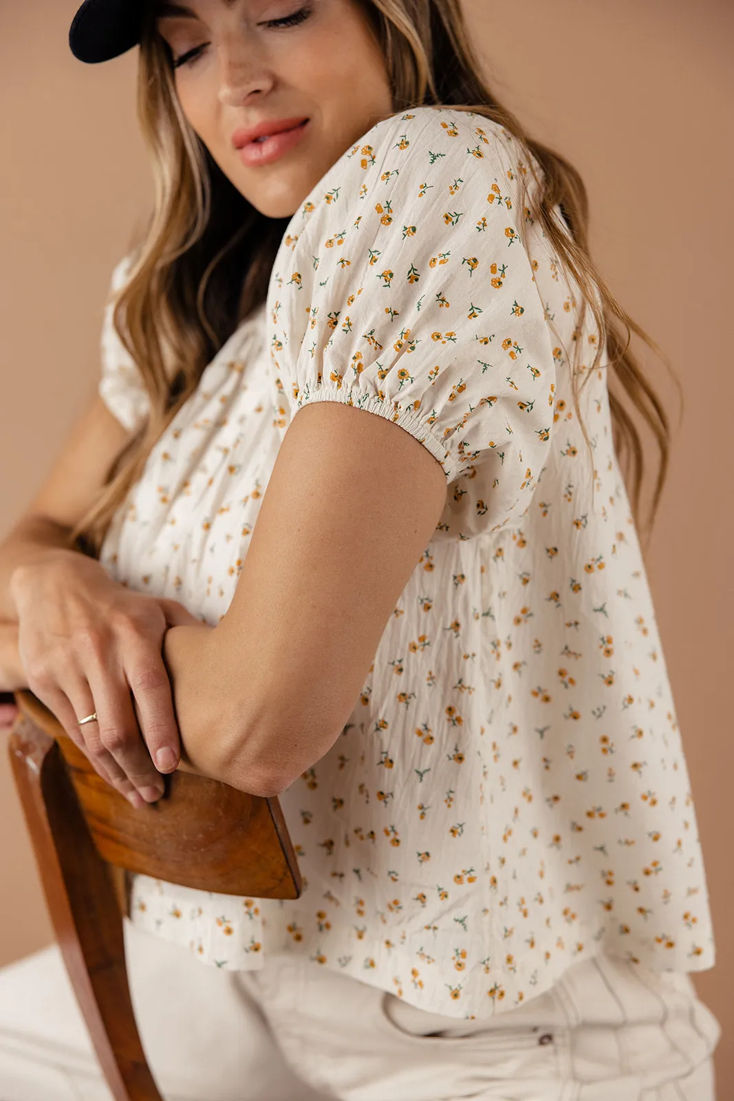 Wrinkle In Time Button Down Blouse